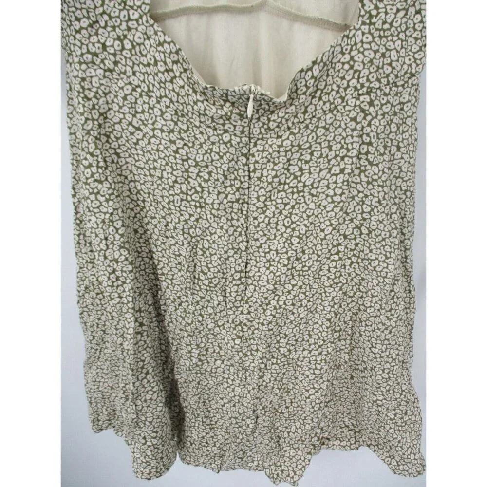 Lulus Womens Dress Small V Neck Open Back Lined Short Sleeves Casual Preppy New